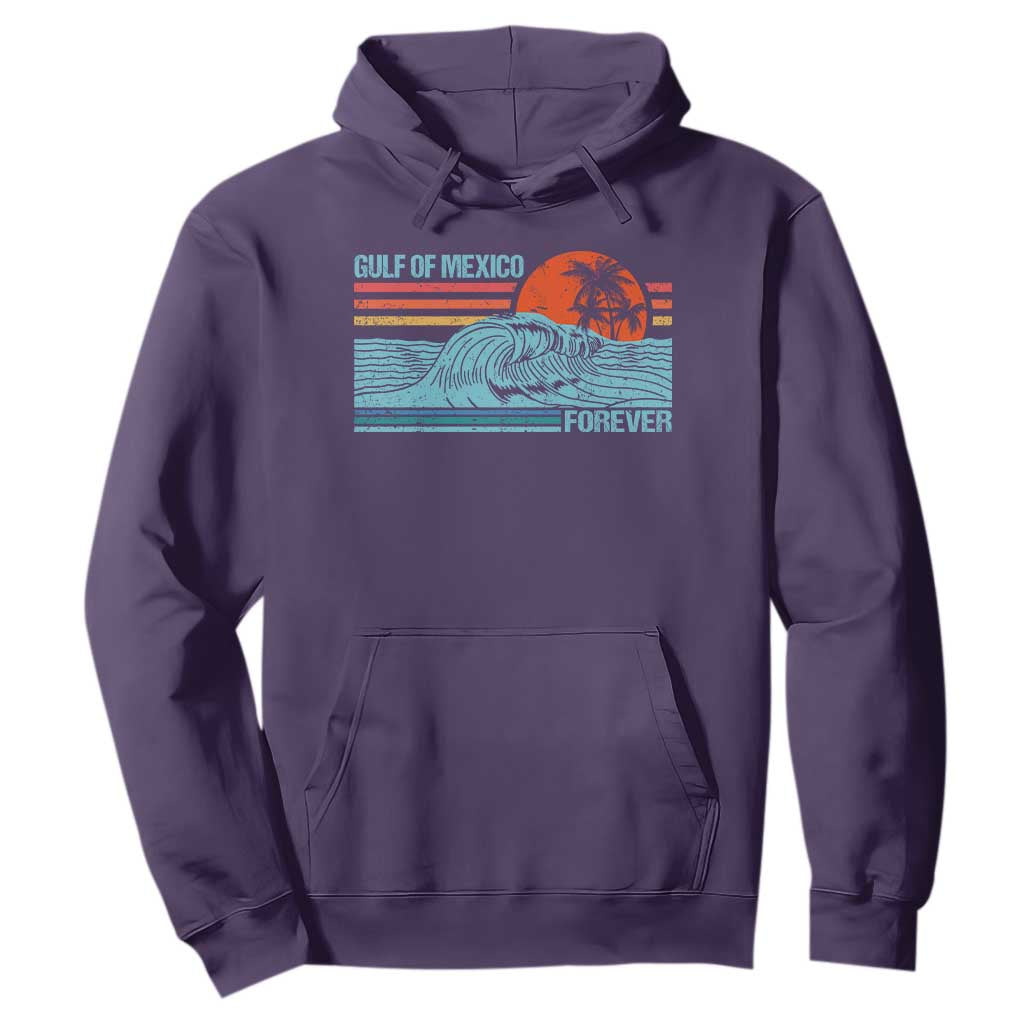 Gulf Of Mexico Forever Hoodie Vintage Retro Beach Coconut Tree TS11 Purple Print Your Wear