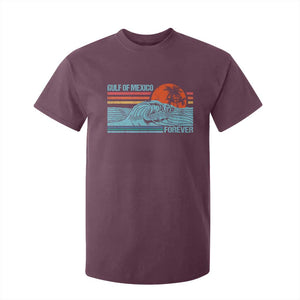 Gulf Of Mexico Forever T Shirt For Kid Vintage Retro Beach Coconut Tree TS11 Maroon Print Your Wear