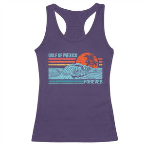 Gulf Of Mexico Forever Racerback Tank Top Vintage Retro Beach Coconut Tree TS11 Purple Print Your Wear