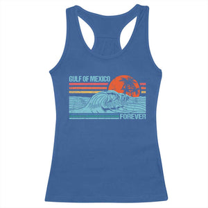 Gulf Of Mexico Forever Racerback Tank Top Vintage Retro Beach Coconut Tree TS11 Royal Blue Print Your Wear