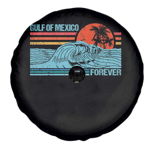 Gulf Of Mexico Forever Spare Tire Cover Vintage Retro Beach Coconut Tree TS11 Print Your Wear