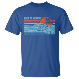 Gulf Of Mexico Forever T Shirt Vintage Retro Beach Coconut Tree TS11 Royal Blue Print Your Wear