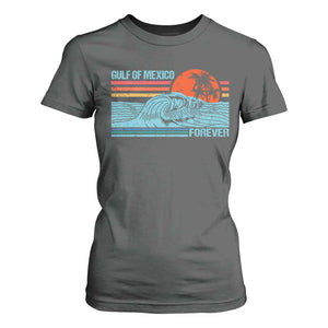 Gulf Of Mexico Forever T Shirt For Women Vintage Retro Beach Coconut Tree TS11 Dark Heather Print Your Wear