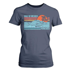 Gulf Of Mexico Forever T Shirt For Women Vintage Retro Beach Coconut Tree TS11 Navy Print Your Wear