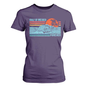 Gulf Of Mexico Forever T Shirt For Women Vintage Retro Beach Coconut Tree TS11 Purple Print Your Wear