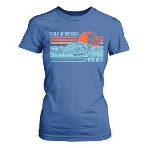 Gulf Of Mexico Forever T Shirt For Women Vintage Retro Beach Coconut Tree TS11 Royal Blue Print Your Wear