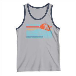 Gulf Of Mexico Forever Tank Top Vintage Retro Beach Coconut Tree TS11 Athletic Heather Navy Print Your Wear