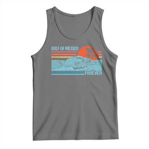 Gulf Of Mexico Forever Tank Top Vintage Retro Beach Coconut Tree TS11 Black Heather Print Your Wear
