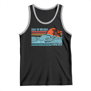 Gulf Of Mexico Forever Tank Top Vintage Retro Beach Coconut Tree TS11 Black Athletic Heather Print Your Wear