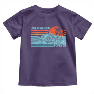 Gulf Of Mexico Forever Toddler T Shirt Vintage Retro Beach Coconut Tree TS11 Purple Print Your Wear