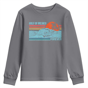 Gulf Of Mexico Forever Youth Sweatshirt Vintage Retro Beach Coconut Tree TS11 Charcoal Print Your Wear