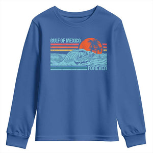 Gulf Of Mexico Forever Youth Sweatshirt Vintage Retro Beach Coconut Tree TS11 Royal Blue Print Your Wear