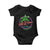Gulf Of Mexico Forever Baby Onesie Beach Coconut Palm Tree Neon Light TS11 Black Print Your Wear