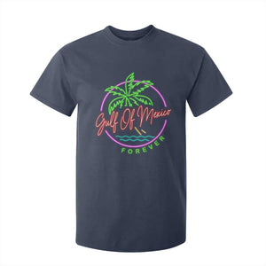 Gulf Of Mexico Forever T Shirt For Kid Beach Coconut Palm Tree Neon Light TS11 Navy Print Your Wear
