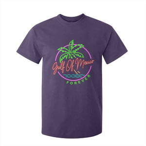 Gulf Of Mexico Forever T Shirt For Kid Beach Coconut Palm Tree Neon Light TS11 Purple Print Your Wear