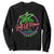 Gulf Of Mexico Forever Sweatshirt Beach Coconut Palm Tree Neon Light TS11 Black Print Your Wear