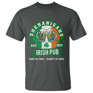 Funny St Patrick's Day Beer Drinking T Shirt Shenanigans Irish Pub Have No Fear Plenty Of Beer TS11 Dark Heather Print Your Wear