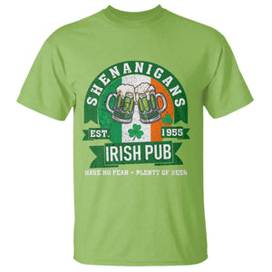 Funny St Patrick's Day Beer Drinking T Shirt Shenanigans Irish Pub Have No Fear Plenty Of Beer TS11 Lime Print Your Wear