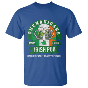 Funny St Patrick's Day Beer Drinking T Shirt Shenanigans Irish Pub Have No Fear Plenty Of Beer TS11 Royal Blue Print Your Wear