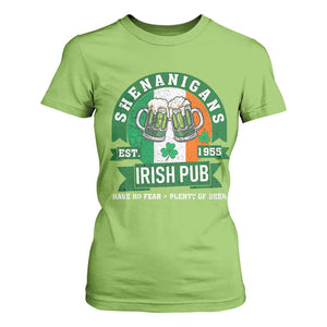 Funny St Patrick's Day Beer Drinking T Shirt For Women Shenanigans Irish Pub Have No Fear Plenty Of Beer TS11 Lime Print Your Wear