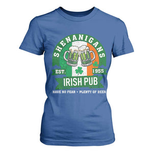 Funny St Patrick's Day Beer Drinking T Shirt For Women Shenanigans Irish Pub Have No Fear Plenty Of Beer TS11 Royal Blue Print Your Wear
