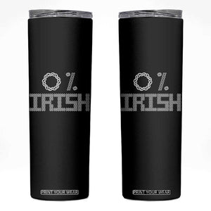 Funny St Patrick's Day 0% Irish Skinny Tumbler Celtic Knot TS11 Black Print Your Wear