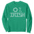 Funny St Patrick's Day 0% Irish Sweatshirt Celtic Knot TS11 Irish Green Print Your Wear