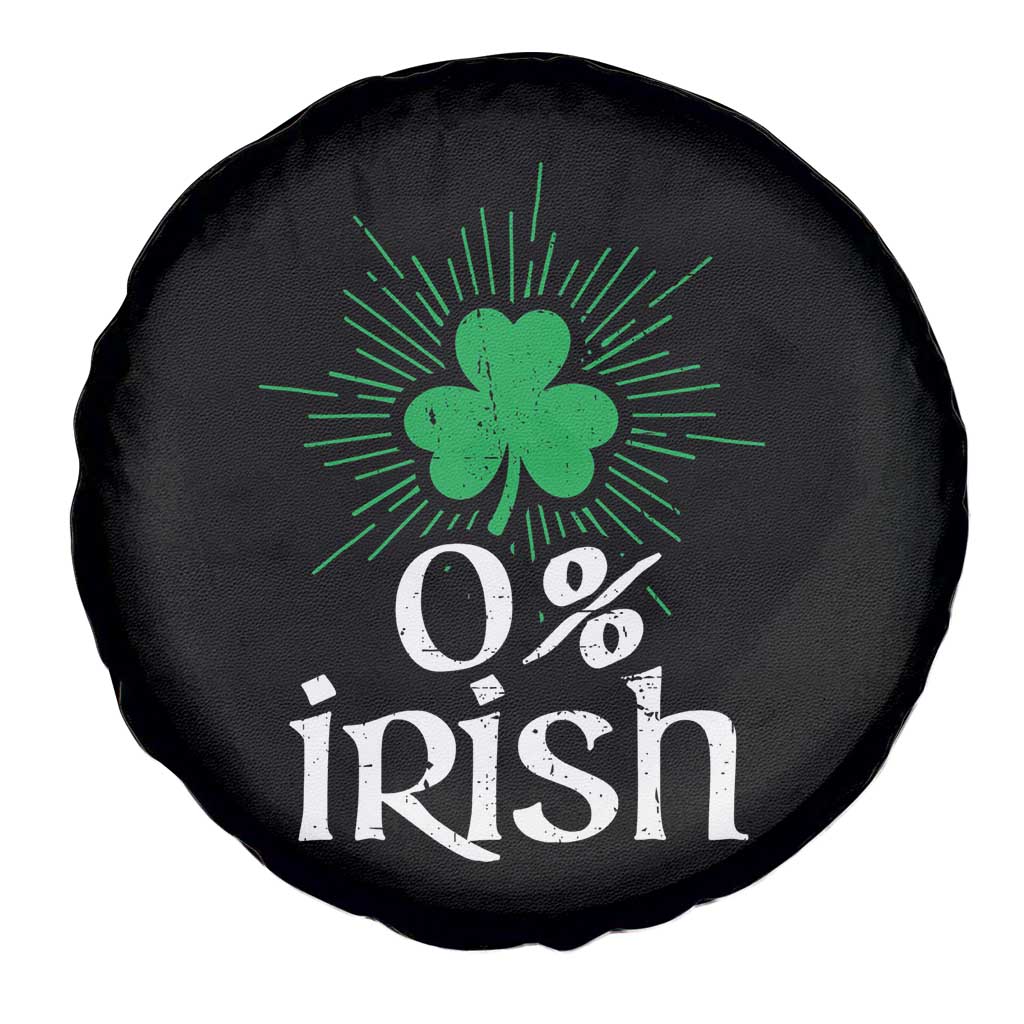 Funny 0% Irish St Patrick's Day Spare Tire Cover Vintage Shamrock TS11 Print Your Wear