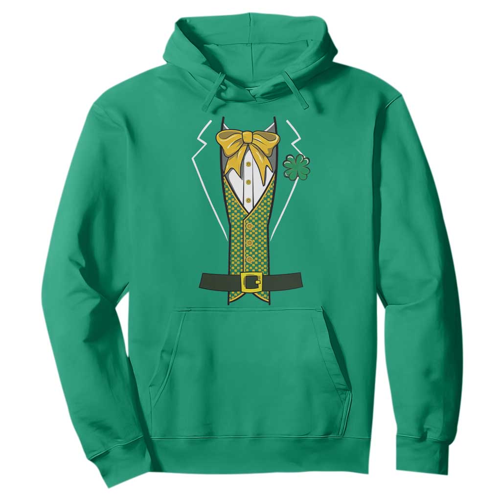 Funny St Patrick's Day Leprechaun Cosplay Tuxedo Hoodie TS11 Irish Green Print Your Wear