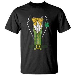 Funny St Patrick's Day Leprechaun Cosplay Tuxedo T Shirt TS11 Black Print Your Wear
