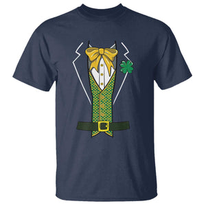 Funny St Patrick's Day Leprechaun Cosplay Tuxedo T Shirt TS11 Navy Print Your Wear