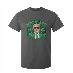 Funny Trump St Patrick's Day T Shirt For Kid Kiss Me I'm Rizz Shamrock TS11 Dark Heather Print Your Wear