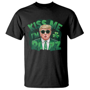 Funny Trump St Patrick's Day T Shirt Kiss Me I'm Rizz Shamrock TS11 Black Print Your Wear