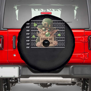 Funny Fight Me I'm Irish Spare Tire Cover Leprechaun Mug Shot St Patrick's Day TS11 Black Print Your Wear
