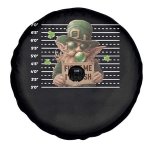 Funny Fight Me I'm Irish Spare Tire Cover Leprechaun Mug Shot St Patrick's Day TS11 Print Your Wear