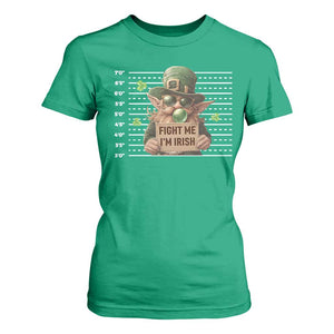 Funny Fight Me I'm Irish T Shirt For Women Leprechaun Mug Shot St Patrick's Day TS11 Irish Green Print Your Wear