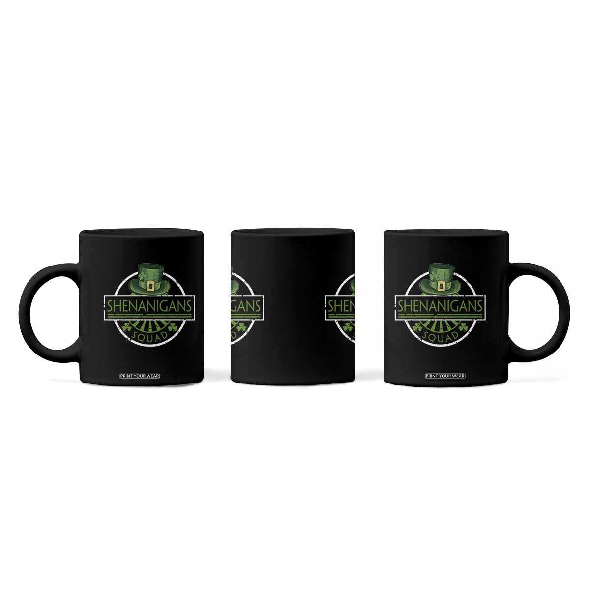Funny St Patrick's Day Shenanigans Squad Coffee Mug Shamrock TS11 Print Your Wear
