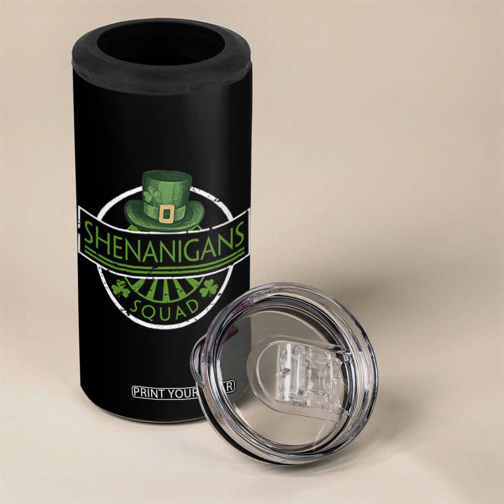 Funny St Patrick's Day Shenanigans Squad 4 in 1 Can Cooler Tumbler Shamrock TS11 Print Your Wear