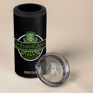Funny St Patrick's Day Shenanigans Squad 4 in 1 Can Cooler Tumbler Shamrock TS11 Print Your Wear