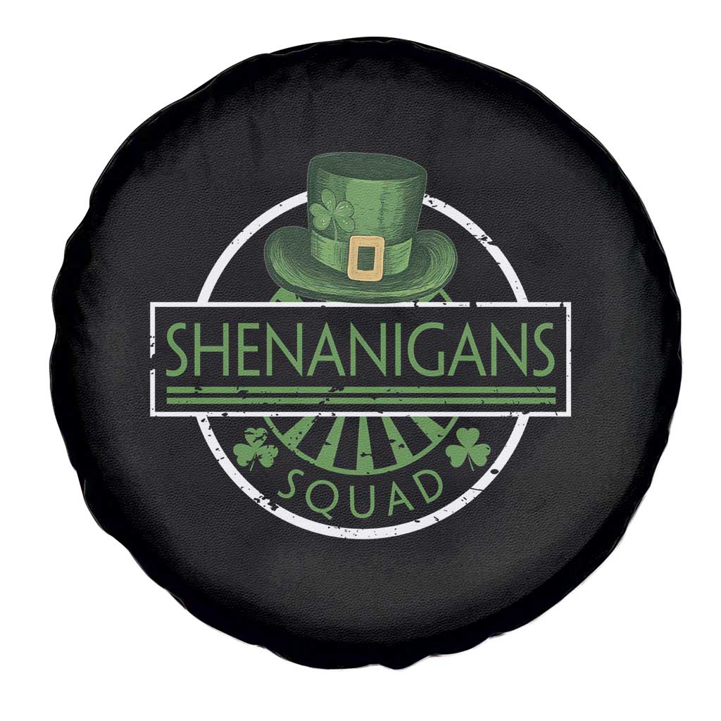 Funny St Patrick's Day Shenanigans Squad Spare Tire Cover Shamrock TS11 Print Your Wear
