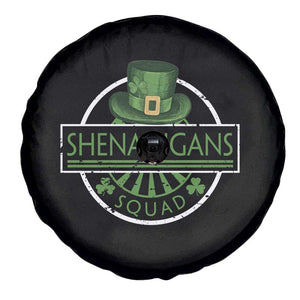 Funny St Patrick's Day Shenanigans Squad Spare Tire Cover Shamrock TS11 Print Your Wear