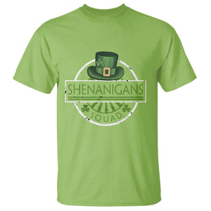 Funny St Patrick's Day Shenanigans Squad T Shirt Shamrock TS11 Lime Print Your Wear