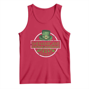 Funny St Patrick's Day Shenanigans Squad Tank Top Shamrock TS11 Red Print Your Wear