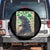 Funny St Patrick's Day Japanese Giant Monster Spare Tire Cover Vintage Shamrock TS11 No hole Black Print Your Wear