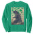 Funny St Patrick's Day Japanese Giant Monster Sweatshirt Vintage Shamrock TS11 Irish Green Print Your Wear