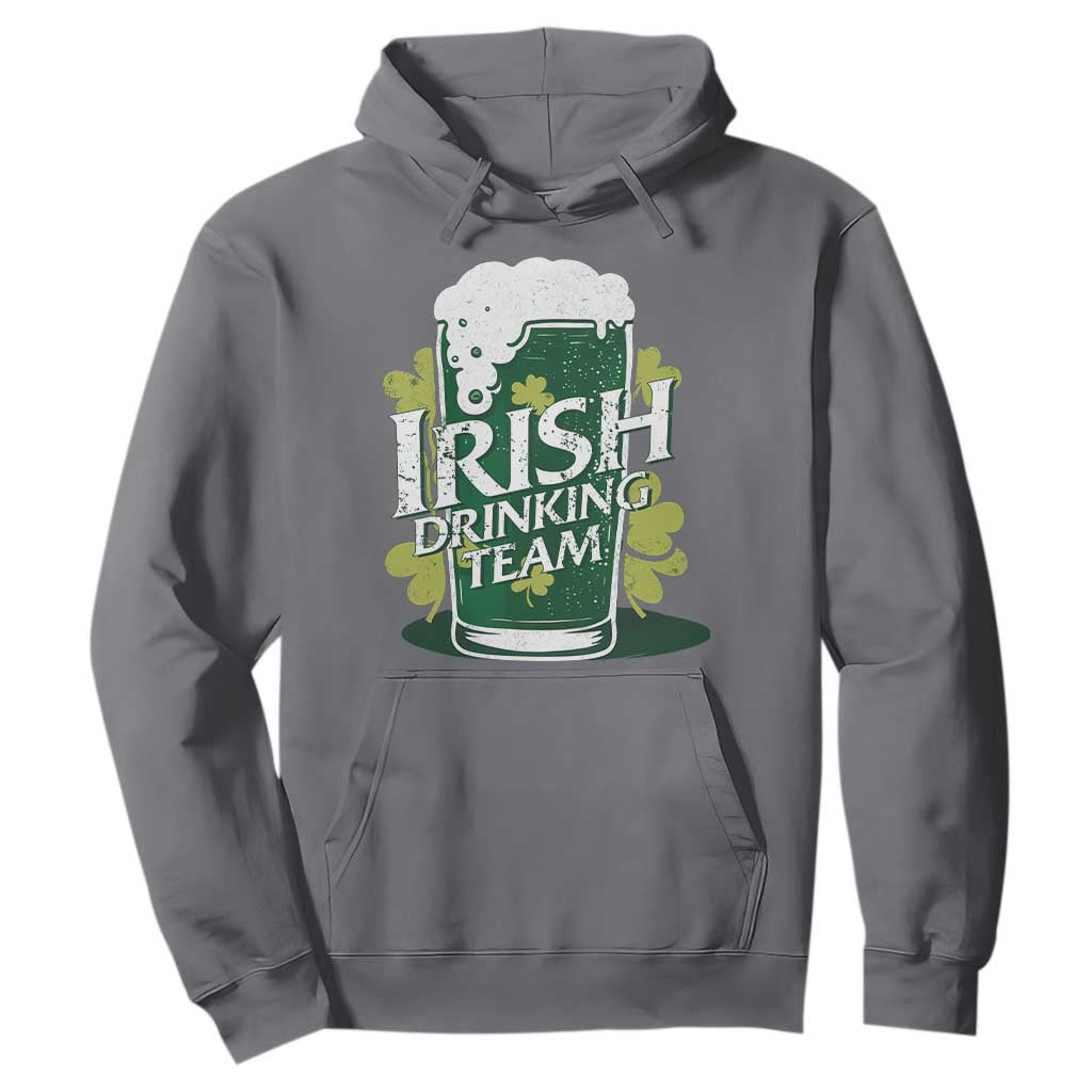 Funny St Patrick's Day Irish Beer Drinking Hoodie Irish Drinking Team Green Beer Shamrock TS11 Charcoal Print Your Wear