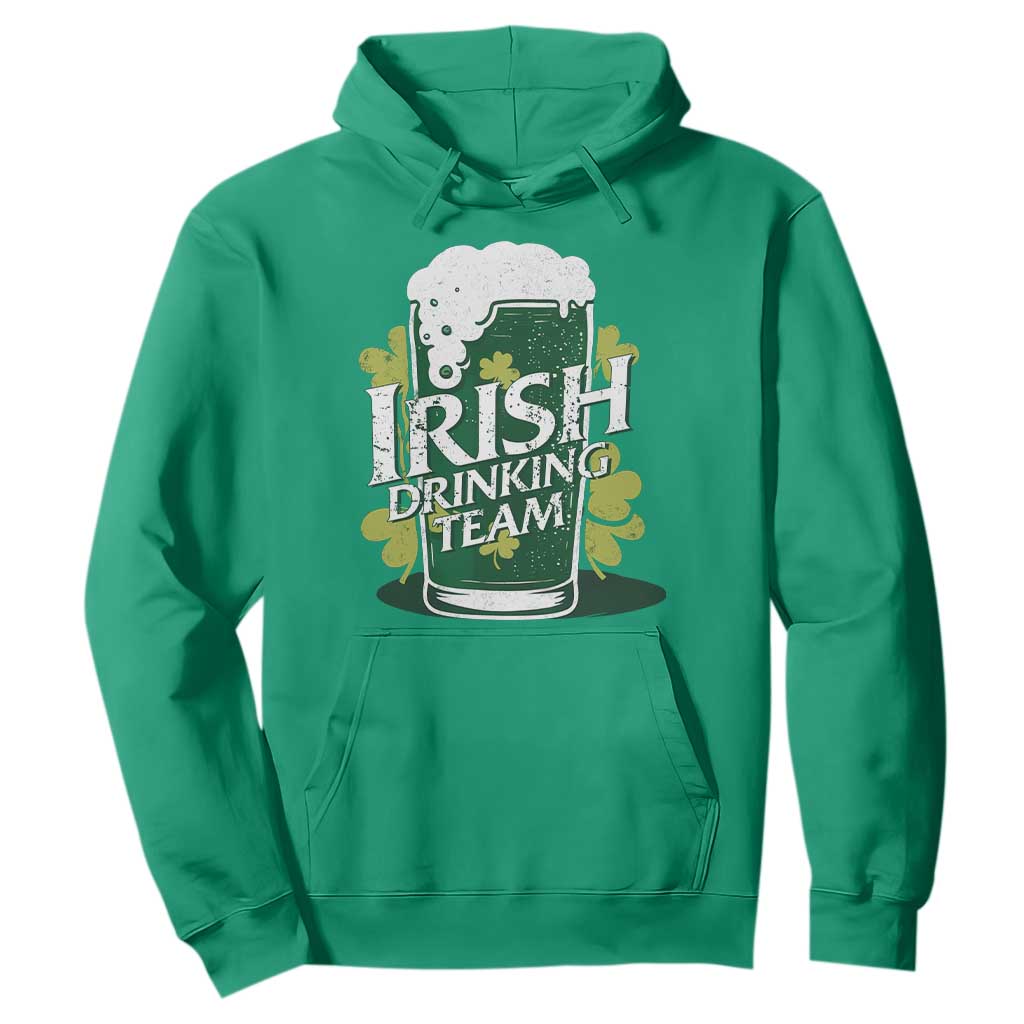 Funny St Patrick's Day Irish Beer Drinking Hoodie Irish Drinking Team Green Beer Shamrock TS11 Irish Green Print Your Wear