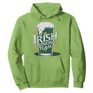 Funny St Patrick's Day Irish Beer Drinking Hoodie Irish Drinking Team Green Beer Shamrock TS11 Lime Print Your Wear
