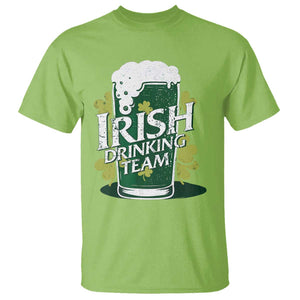 Funny St Patrick's Day Irish Beer Drinking T Shirt Irish Drinking Team Green Beer Shamrock TS11 Lime Print Your Wear