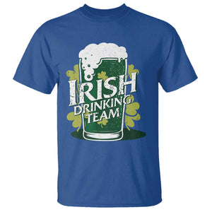 Funny St Patrick's Day Irish Beer Drinking T Shirt Irish Drinking Team Green Beer Shamrock TS11 Royal Blue Print Your Wear